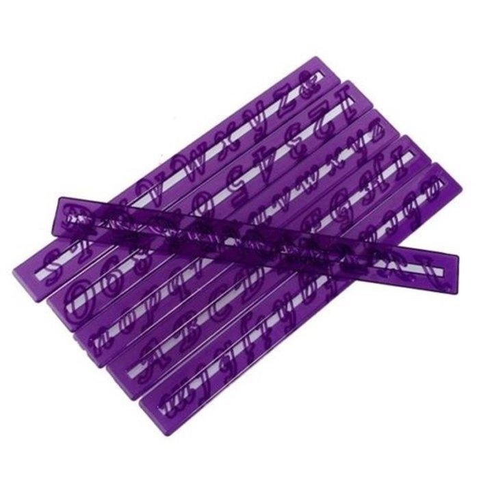 Cake & Cookie Cutters Number Letter Cake Mold Fondant Paste Straight Frill Edge Gum Mold N2