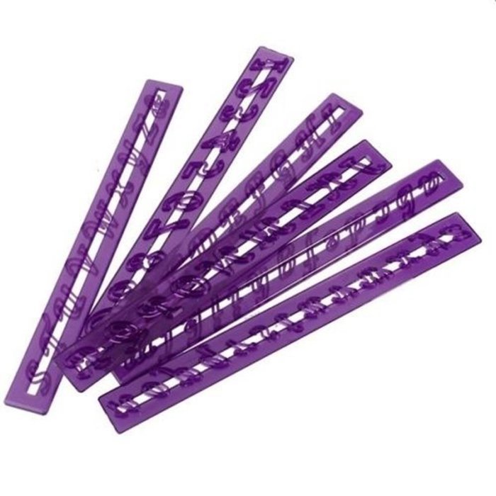 Cake & Cookie Cutters Number Letter Cake Mold Fondant Paste Straight Frill Edge Gum Mold N3