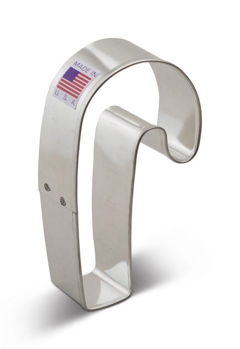 Ann Clark Candy Cane Cookie Cutter - 3.25 Inches - Tin Plated Steel