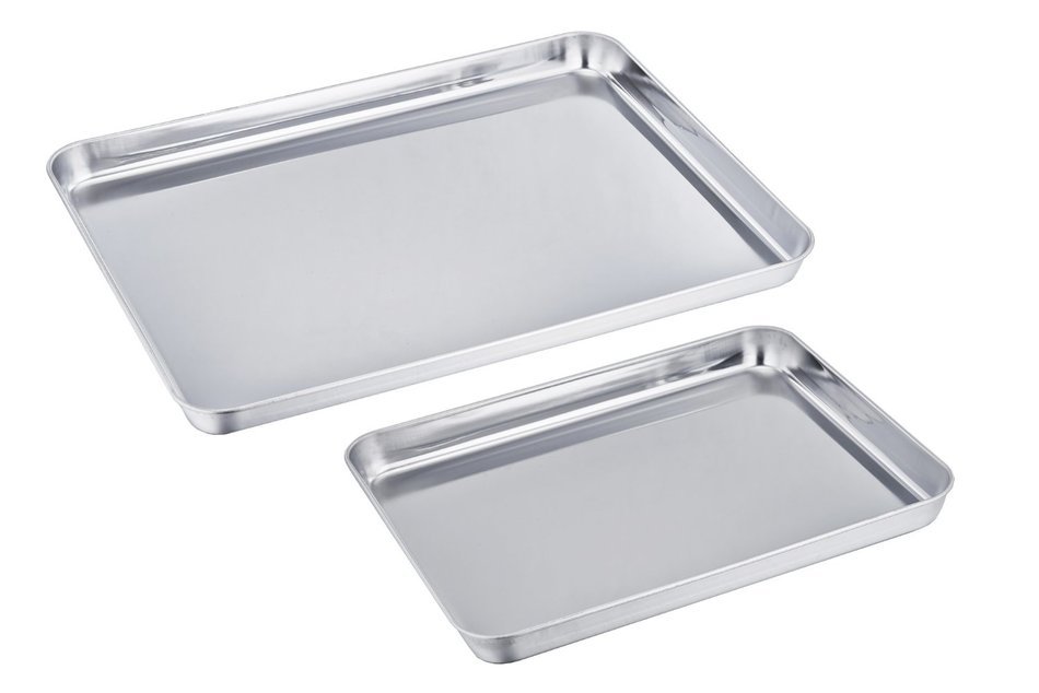 TeamFar Stainless Steel Baking Sheet Bakeware Cookie Pan Tray Set Professional, Non Toxic & Healthy, High Quality...