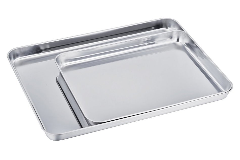 TeamFar Stainless Steel Baking Sheet Bakeware Cookie Pan Tray Set Professional, Non Toxic & Healthy, High Quality... N2