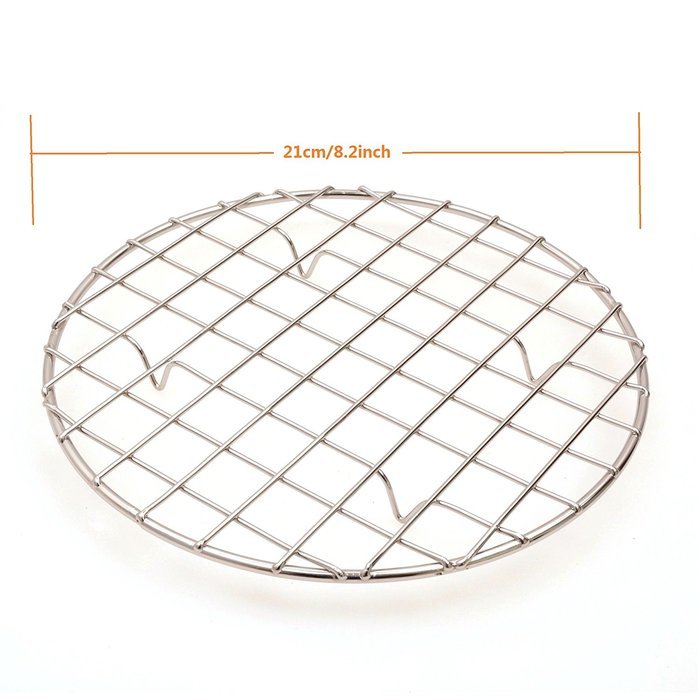 E-UNIONA Multi-Purpose Stainless Steel Professional Cooking and Steaming Rack , 8-Inches N2