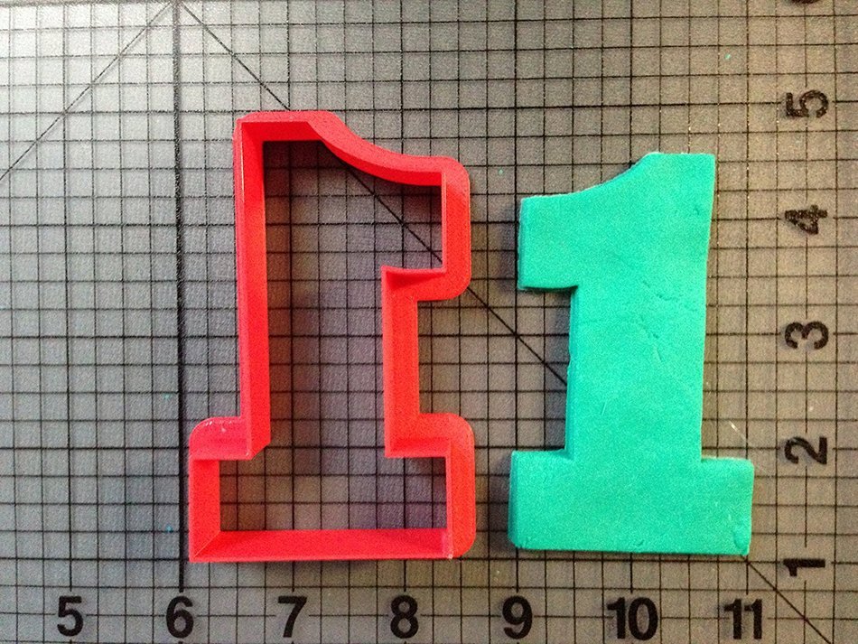 Number One Cookie Cutters (3.5 inches) N3