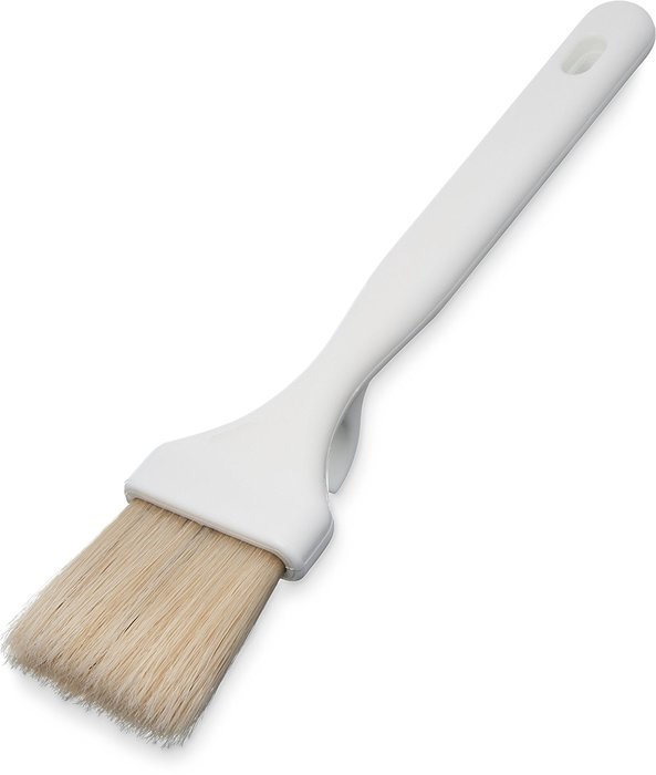 Carlisle 4037800 Sparta Meteor Pastry Basting Brush, Boar Bristle, 2" Wide, White