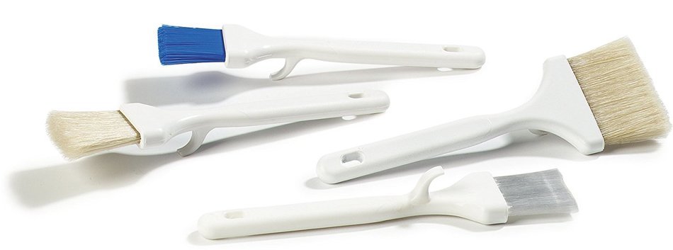 Carlisle 4037800 Sparta Meteor Pastry Basting Brush, Boar Bristle, 2" Wide, White N8