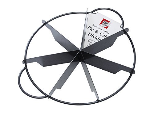 CybrTrayd R&M Non-Stick 7 Slices Pie/Cake Divider, Dark Grey