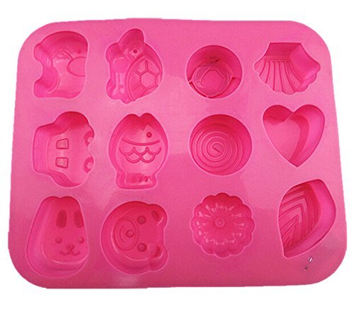 HSE cartoon animal elephant fish tiger flower round cake mold 3d silicone choclate mosse soap tray kitchen cake...