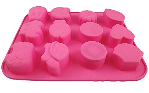 HSE cartoon animal elephant fish tiger flower round cake mold 3d silicone choclate mosse soap tray kitchen cake... N2