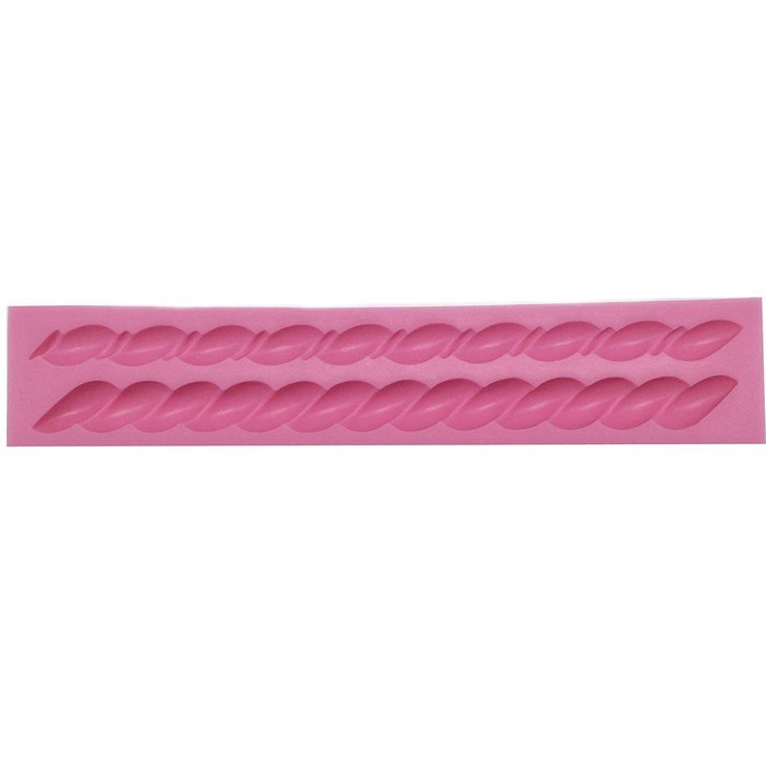 Funshowcase 2 Rope Link Candy Silicone Mold for Sugarcraft, Cake Border Decoration, Cupcake Topper, Chocolate,...