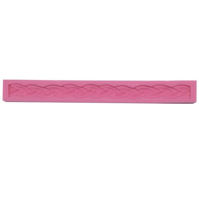 Funshowcase 2 Rope Link Candy Silicone Mold for Sugarcraft, Cake Border Decoration, Cupcake Topper, Chocolate,... N2