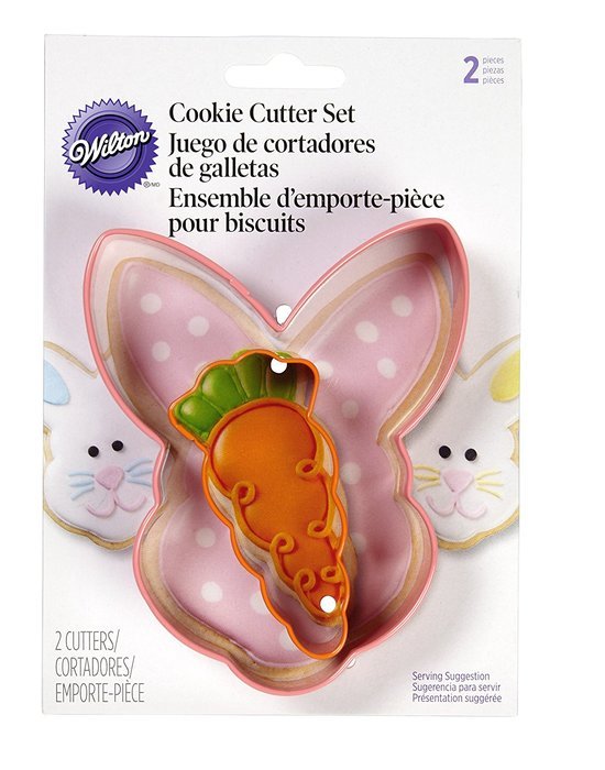 Wilton 2308-1557 Bunny and Carrot Cookie Cutters, Set of 2 N2