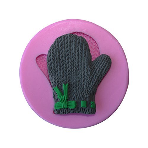 Bluelover Girl Woolen Glove Silicone Fondant Cake Mold Chocolate Clay Mould N2