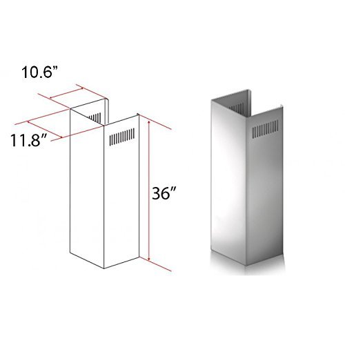 ZLINE 1-36 in. Chimney Extension for 9 ft. to 10 ft. Ceilings N2