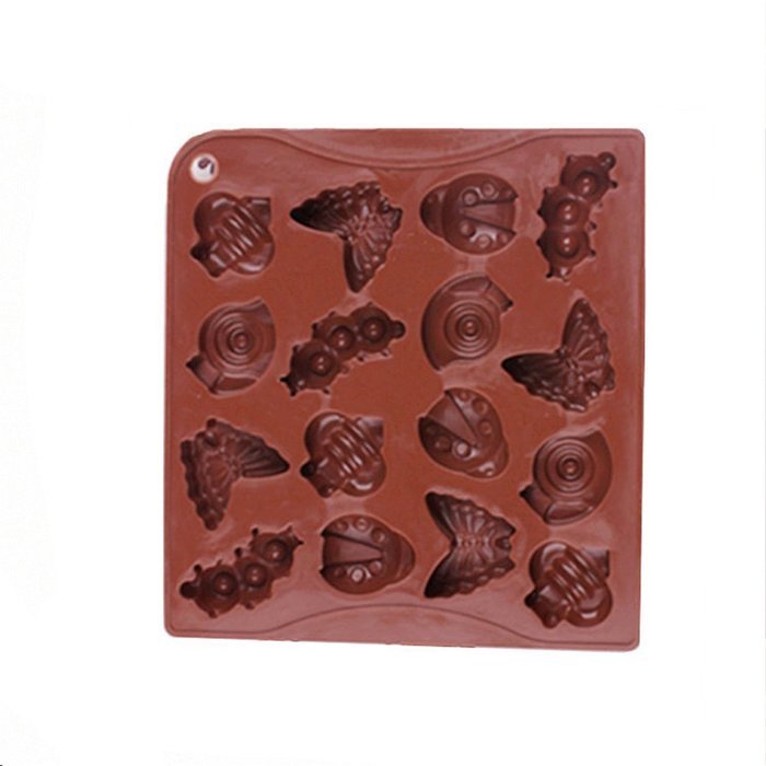 Shevalues Chocolate Molds Silicon 15 Animals Pattern for Homemade DIY N16
