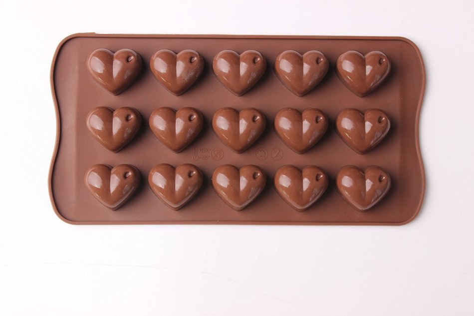 Shevalues Chocolate Molds Silicon 15 Animals Pattern for Homemade DIY N40
