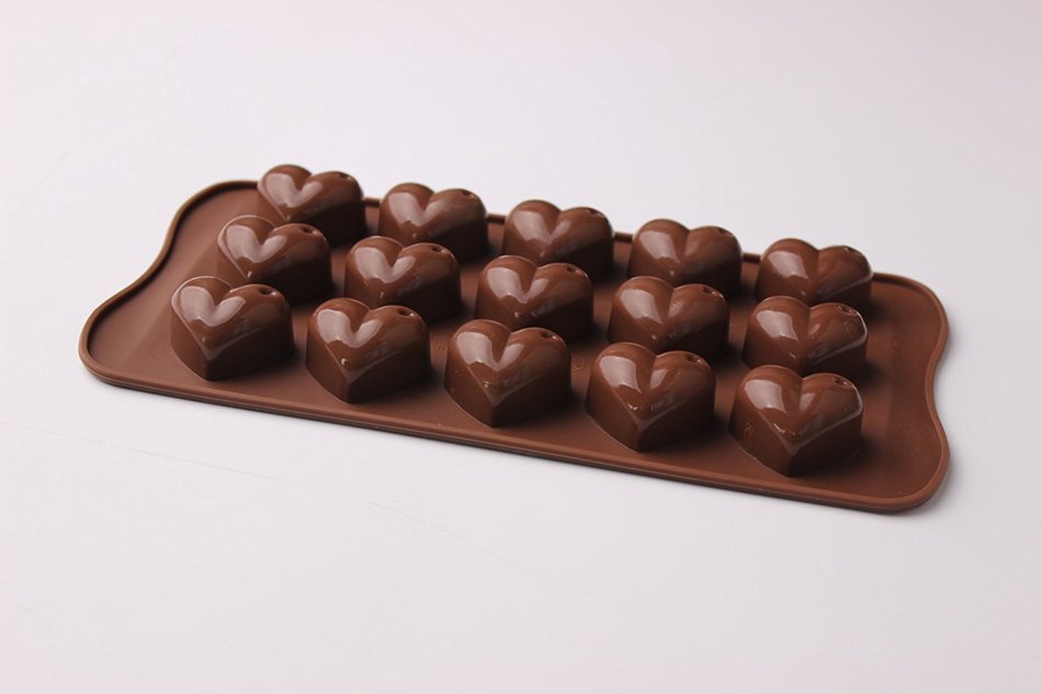 Shevalues Chocolate Molds Silicon 15 Animals Pattern for Homemade DIY N41