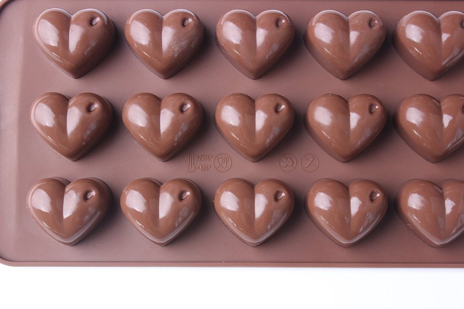 Shevalues Chocolate Molds Silicon 15 Animals Pattern for Homemade DIY N42