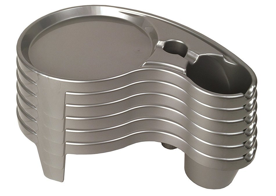 The Original Party Pal Cup, Plate & Utensil All-in-One Tray and Holder (6 Pack), White N27
