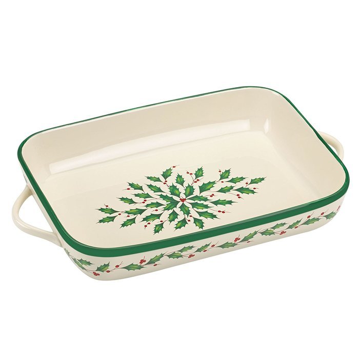 Lenox Holiday Rectangular Baker,Ivory free image download