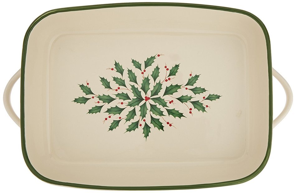 Lenox Holiday Rectangular Baker,Ivory N4 free image download