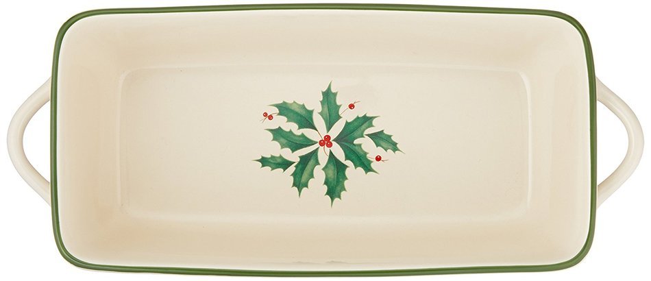 Lenox Holiday Rectangular Baker,Ivory N26