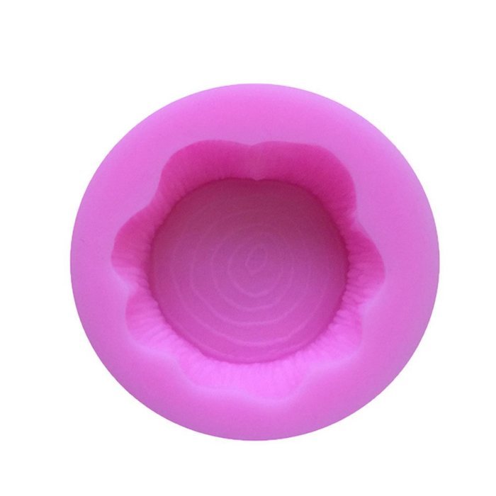 YIJIA Tree Stump Shaped Silicone Fondant Cake Mold Chocolate Jelly Candy Mould DIY Baking Tools Random Color pack...