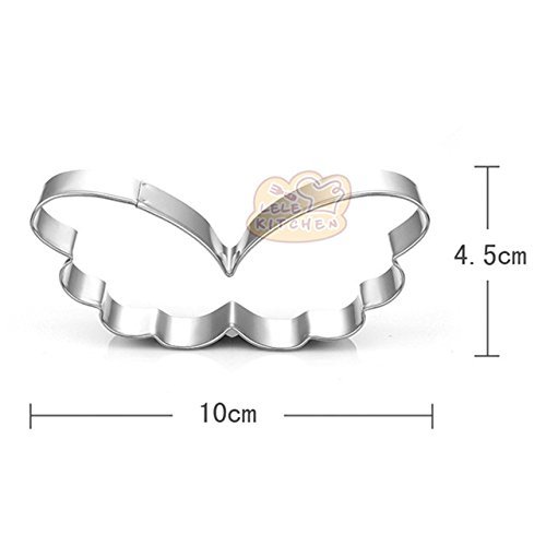 DIY Craft Stainless Steel Angel Wings Shape Cookie Cutter Chocolate Cake Mold N2