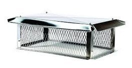 Stainless Steel Premier Top Hinge MF Cap-17" X 29" - 12" - 5/8 Mesh California Mesh