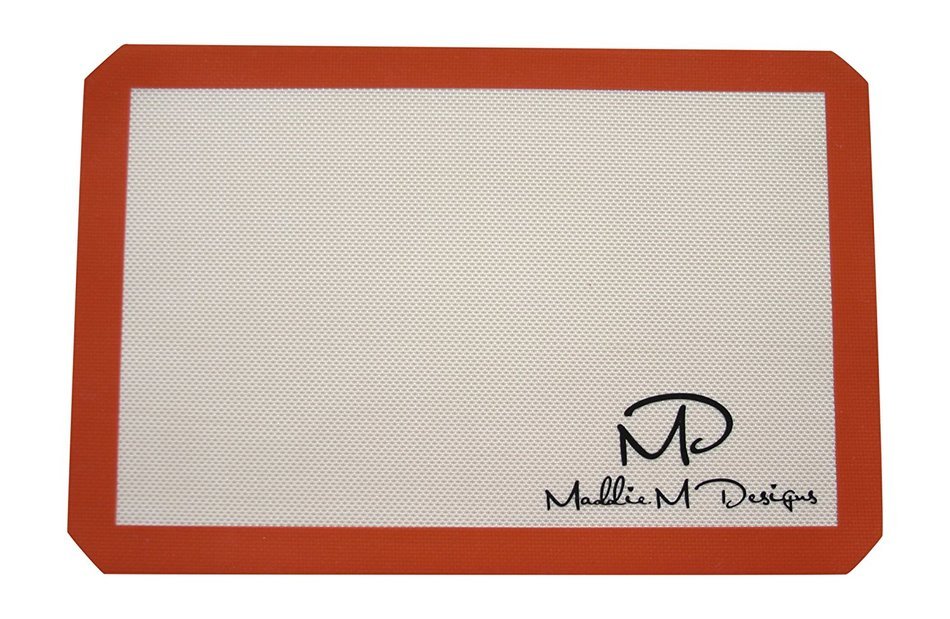 Maddie M Designs Non-Stick Silicone Baking Mat, 3 Pack (2 x 16.5"x11", 1 x 11.5"x8.5") N7
