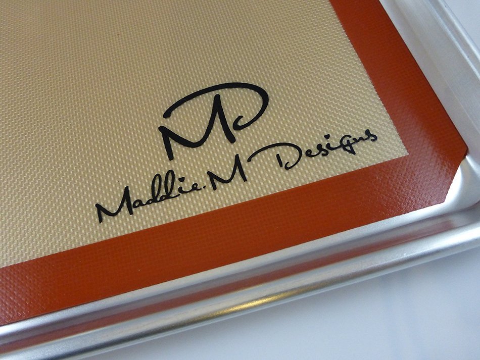 Maddie M Designs Non-Stick Silicone Baking Mat, 3 Pack (2 x 16.5"x11", 1 x 11.5"x8.5") N9