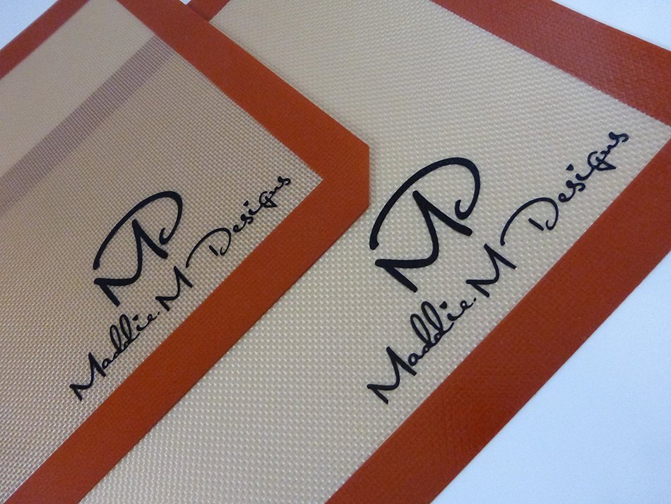 Maddie M Designs Non-Stick Silicone Baking Mat, 3 Pack (2 x 16.5"x11", 1 x 11.5"x8.5") N10
