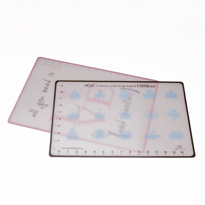 Maddie M Designs Non-Stick Silicone Baking Mat, 3 Pack (2 x 16.5"x11", 1 x 11.5"x8.5") N13