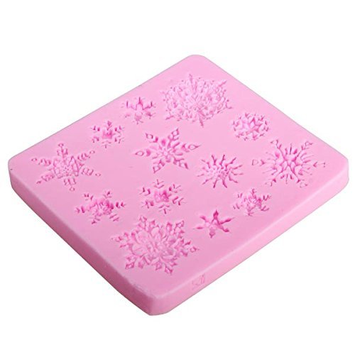 3D Silicone Snowflakes Cake Fondant Decoration Mold N3