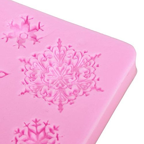 3D Silicone Snowflakes Cake Fondant Decoration Mold N4
