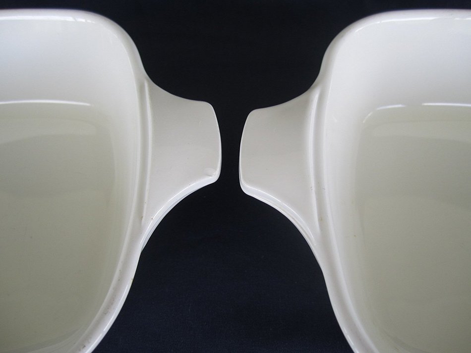 (2) Corning Ware " Cornflower - Corn Flower " Petite Pan Casserole Baking Dishes P-41 - Set of 2 N3
