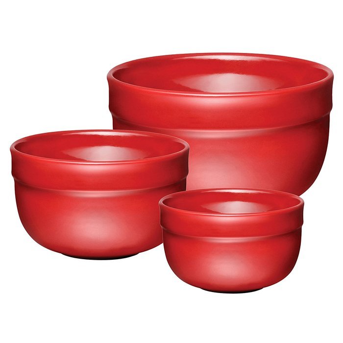 HR Deep Mixing Bowl Set Color: Brick