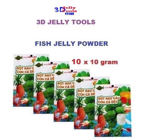 10 Pack x10g Gracilaria Jelly Power - Best for Gelatin Art - 3D Jelly cake Tools