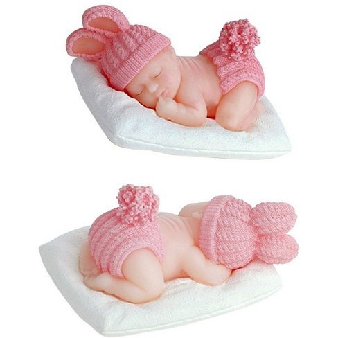 Sleeping Baby Candy Making Mold Fondant Mold Silicone Mold for Baby Shower Party Birthday Party Cake Decoration...