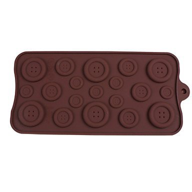 Tint 19Pcs Buttons Silicone Mold Chocolate Ice Sugar Craft Cake Mould Tools