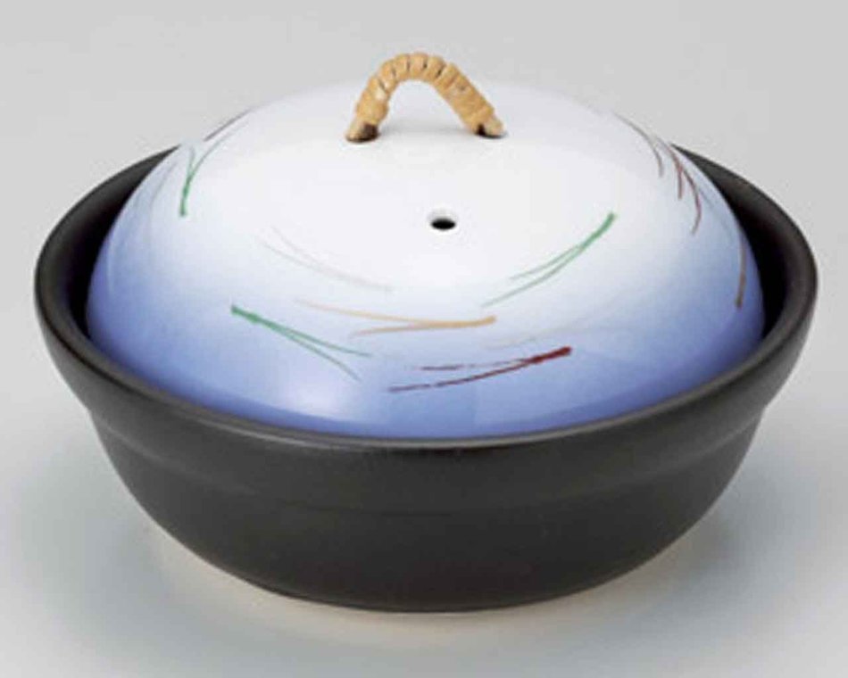 Matsuba for 1-2 persons 6.1inch Donabe Japanese Hot pot Black Ceramic Made in Japan