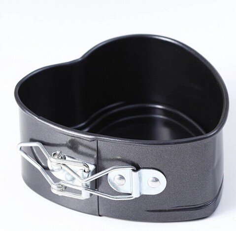 Non-Stick Stainless Steel Cake Pan Heart Shape Cheese Bread Jelly Pudding Muffin Mold Baking Tool shopping N3