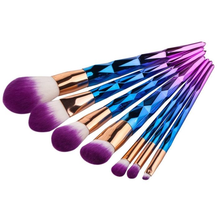 Mikey Store Cosmetic Makeup Brush Makeup Brush Eyeshadow Brush (6pc Multicolo B) N16