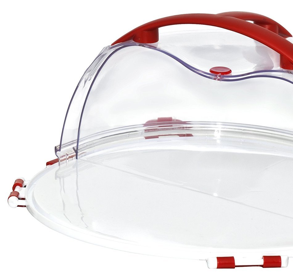 Mrs. Fields Dessert Diva All-in-One Dessert Carrier and Server, Red N23