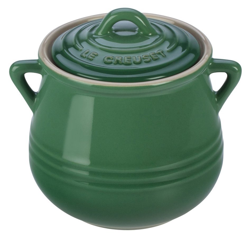 Le Creust Stoneare 20-Ounce Mini Bean Pot, Fennel