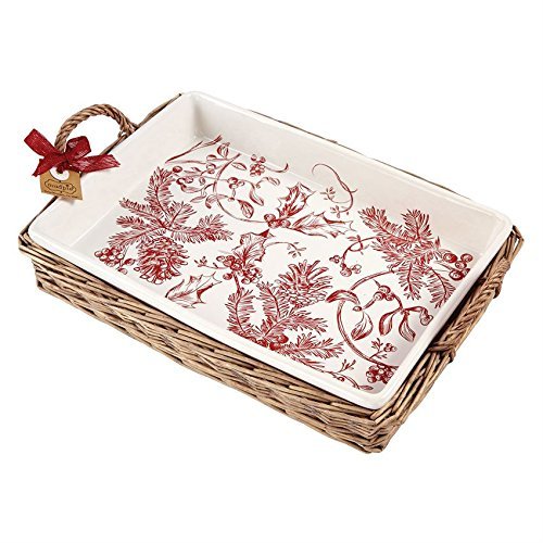 Toile Rectangular Baker with Basket