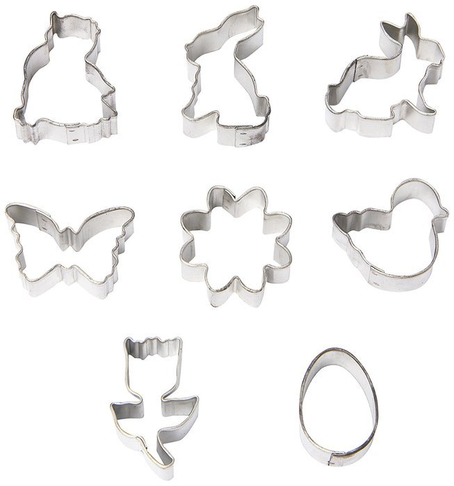 R & M Mini Easter Egg Cookie Cutter Set with Gift Box