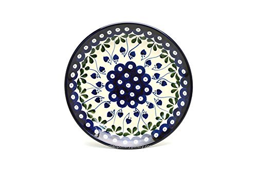 Polish Pottery Plate - Salad/Dessert (7 3/4") - Bleeding Heart