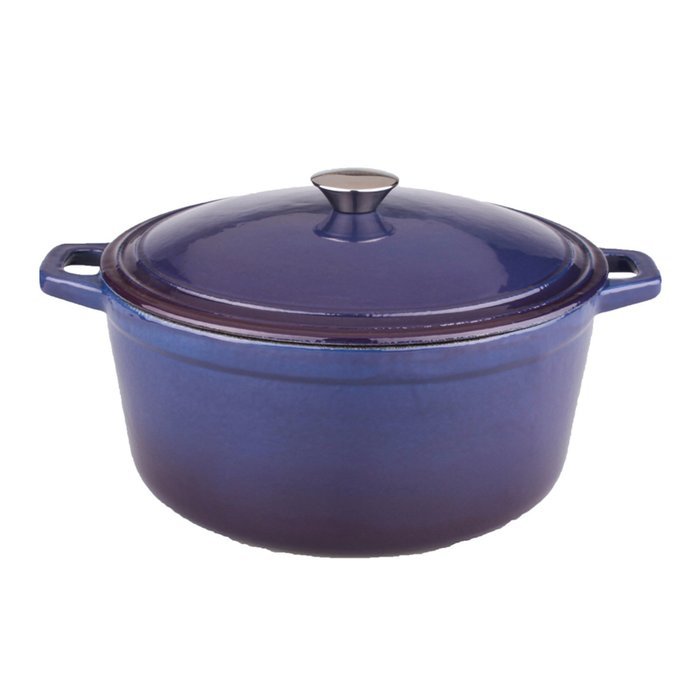 BergHOFF Neo Cast Iron Stockpot with a Lid, Purple, 8-Qt. N4