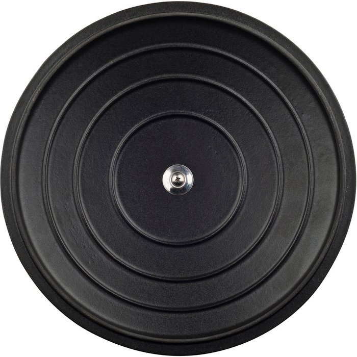 La Cuisine LC 2979MB 6 Piece Pro Enameled Cast Iron Oval Casserole/Trivet Cookware Set, High Gloss Sapphire