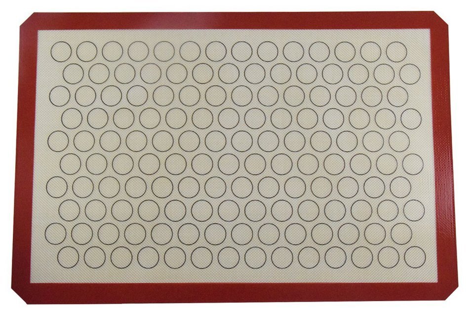 Homankit Silicone Baking Mat for Macarons, Full Sheet Size 15 3/4" x 23 5/8" Coffee, Reusable Non-Stick Liner...